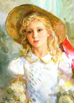 Belle femme KR 049 Impressionist Peinture à l'huile